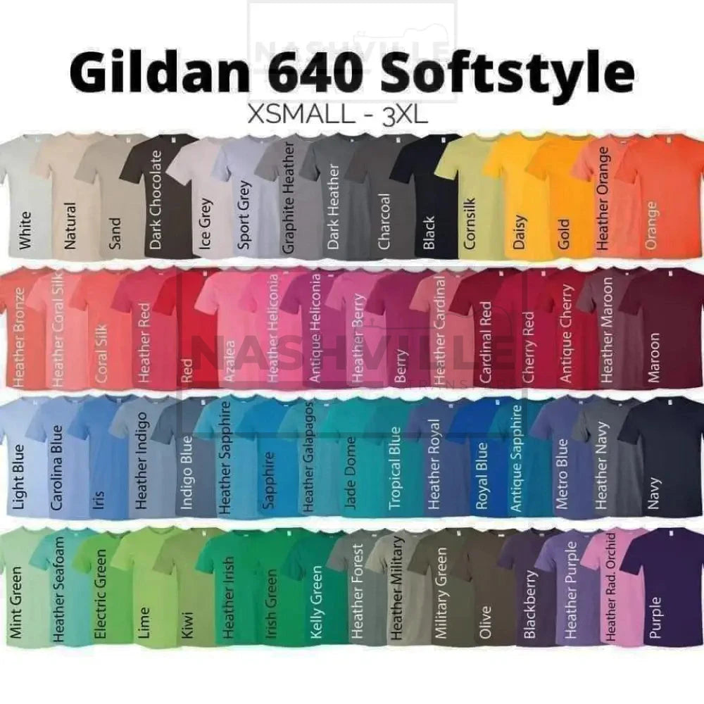 Gildan 64000 Softsyle Customizable T-Shrt Gang Sheet