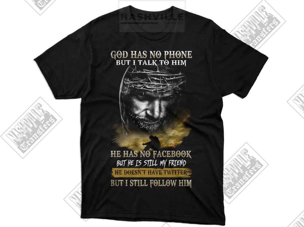 God Has No Phone Organic Tee.