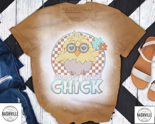 Groovy Little Chick Easter Transfer.