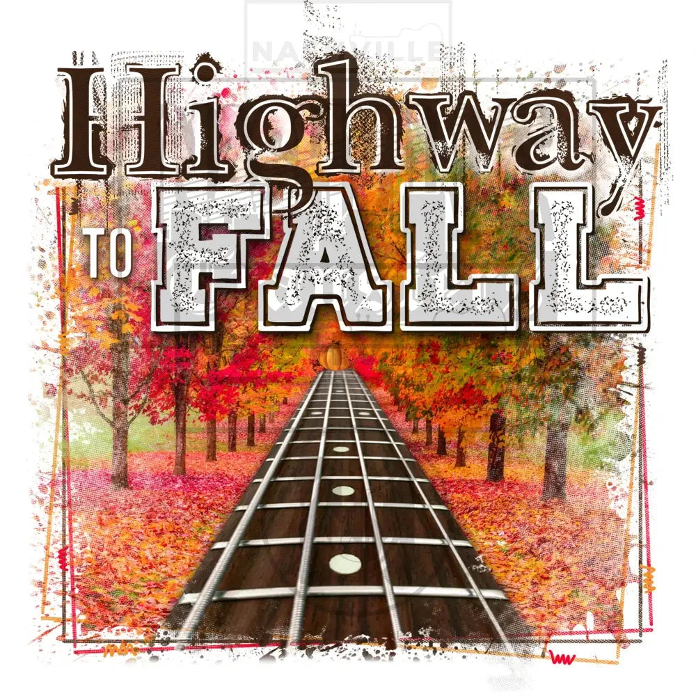 Highway To Fall Stock Transfer. Low Heat Transfer / White