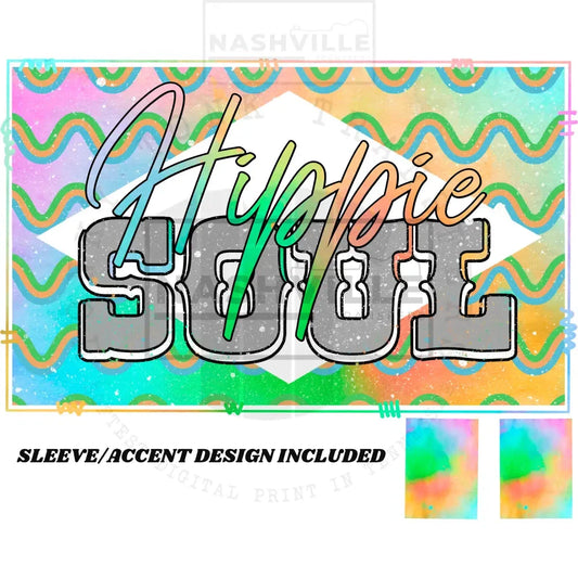 Hippie Transfers. Soul With Splatter / Low Heat Direct To Film