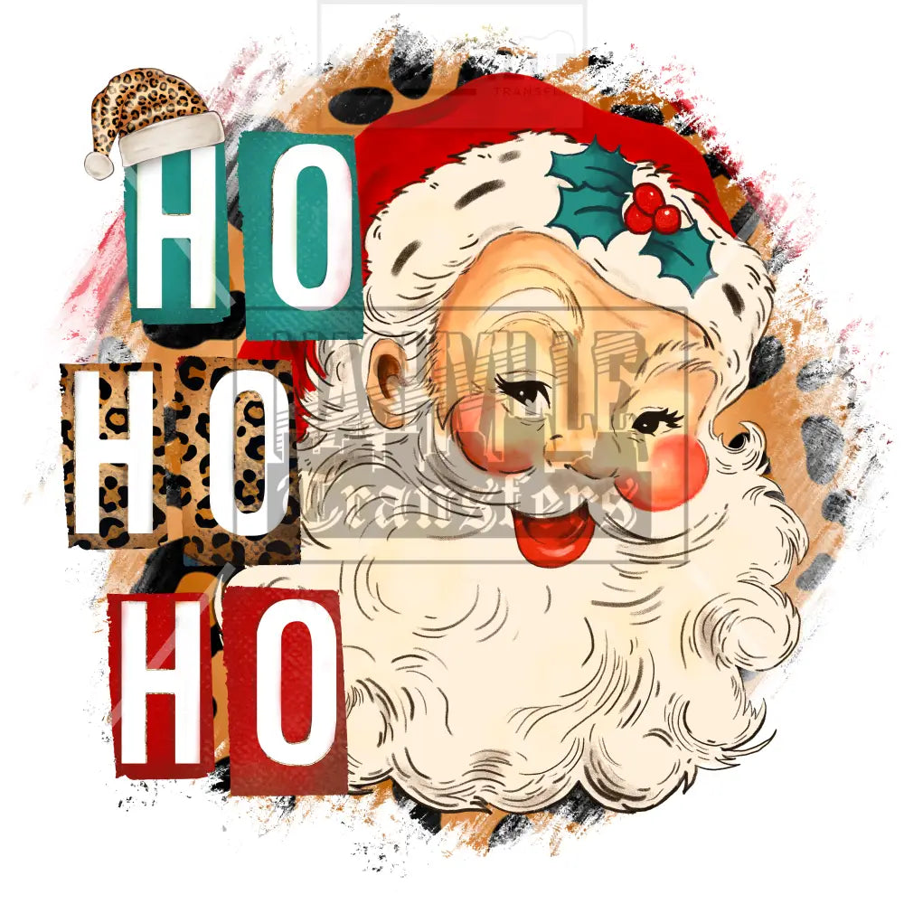 Ho Ho Santa Christmas Holiday Stock Transfers