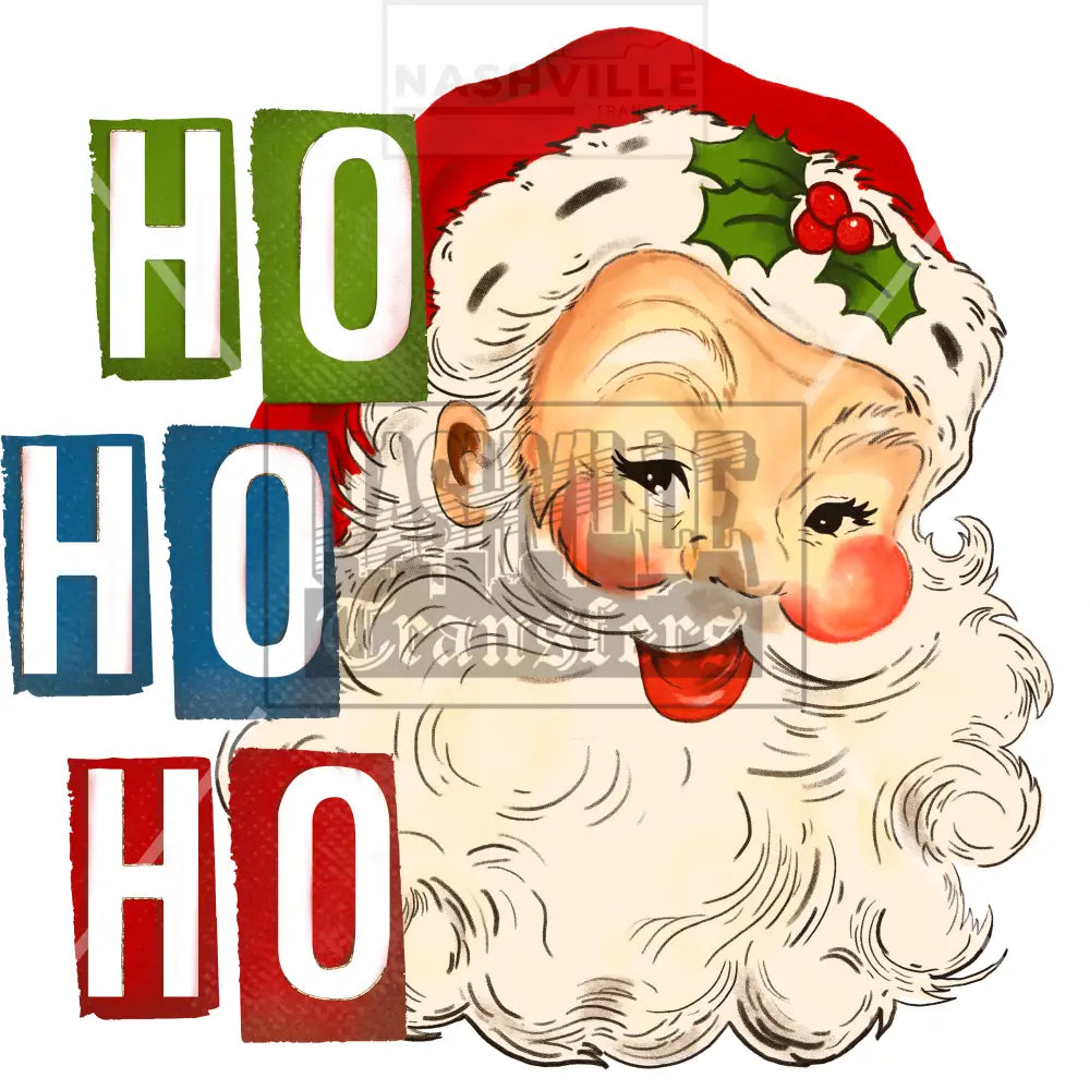 Ho Ho Santa Christmas Holiday Stock Transfers