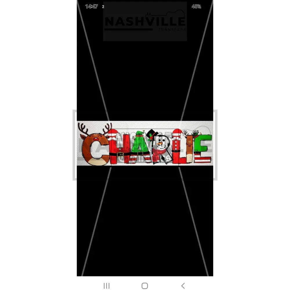 Holiday Christmas Customizable Name.