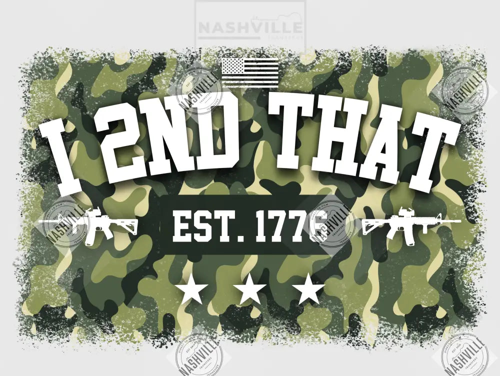 I 2Nd That Transfer. Camo / Clear Film Transfer