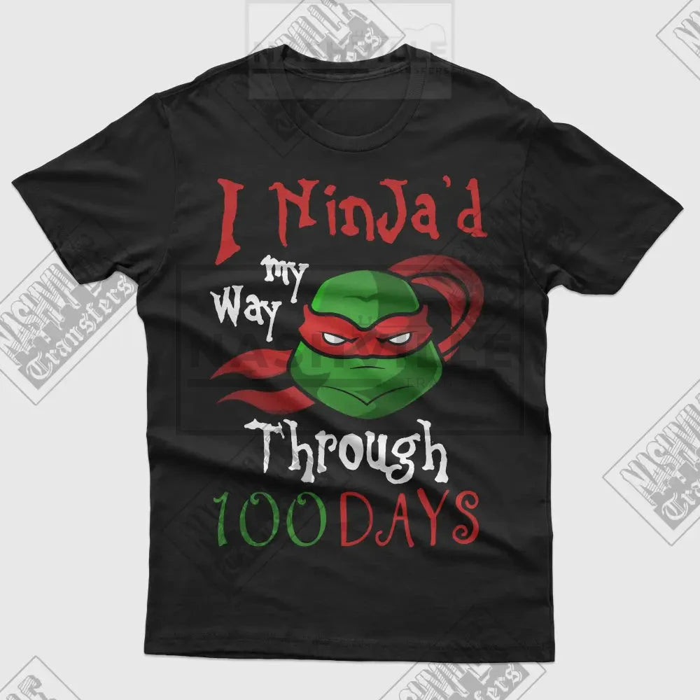 I Ninjad My Way Through 100 Days Childrens Tee. T-Shirt