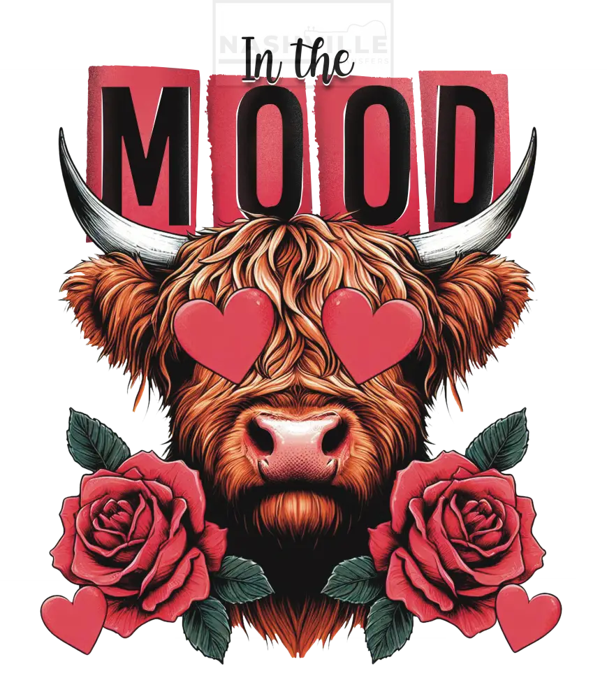 In The Mood Valentines Holiday Cow Transfer.