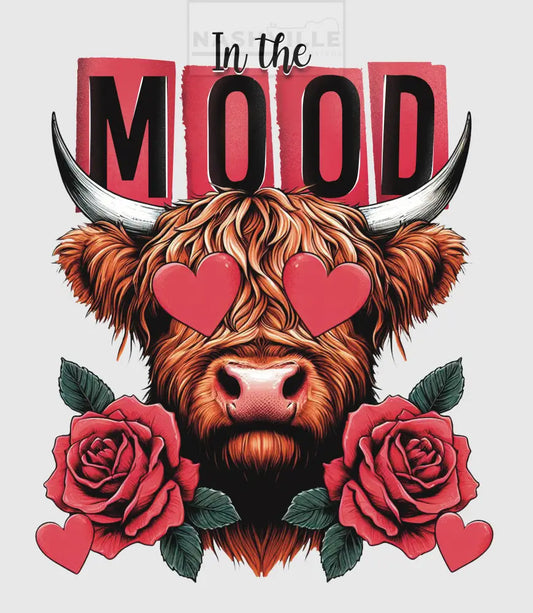 In The Mood Valentines Holiday Cow Transfer.