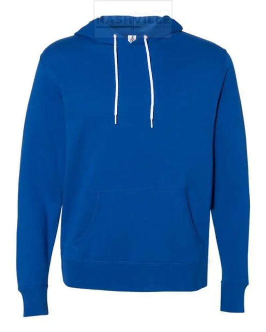 Independent Trading Lightweight Customizable Hoodie S / Cobalt