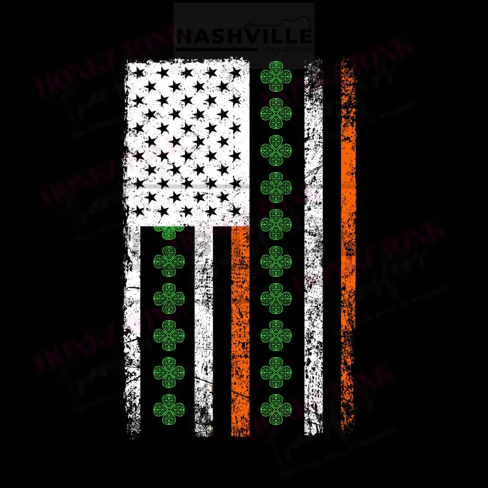 Irish Flag Rasterized Tee T-Shirt