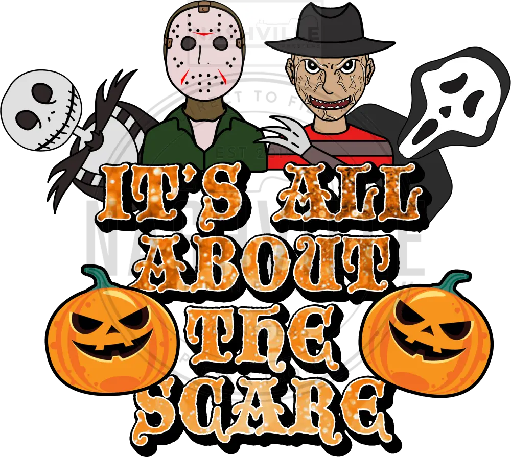 Its All About The Scare Halloween Transfer. Prints