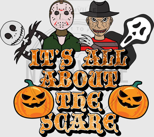 Its All About The Scare Halloween Transfer. Prints
