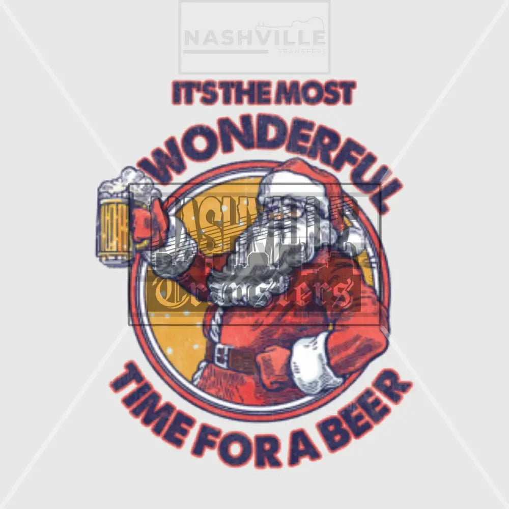 Its The Most Wonderful Time Of....christmas Holiday Stock Transfer