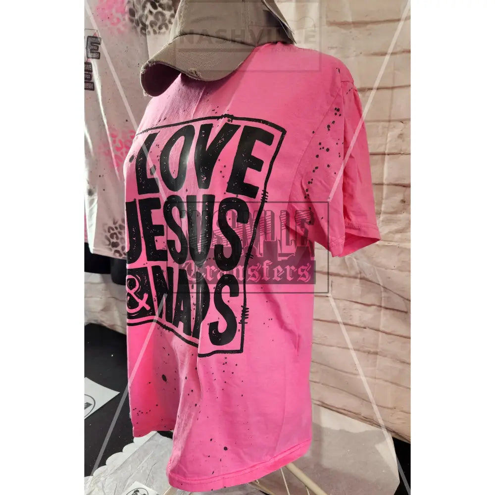 Jesus And Naps Splattered Effect Tee.