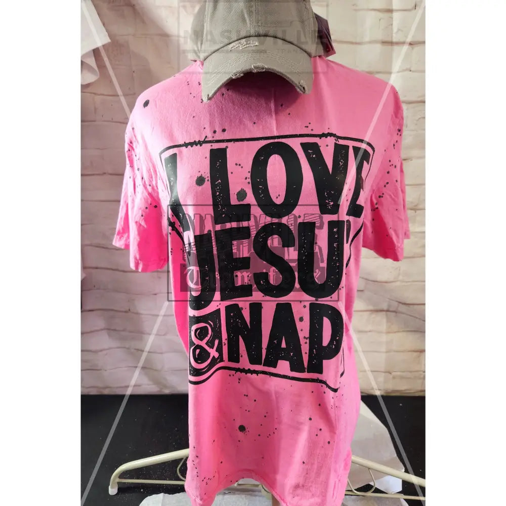 Jesus And Naps Splattered Effect Tee.