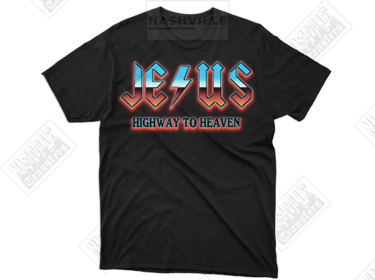 Jesus. Highway To Heaven Organic Tee.