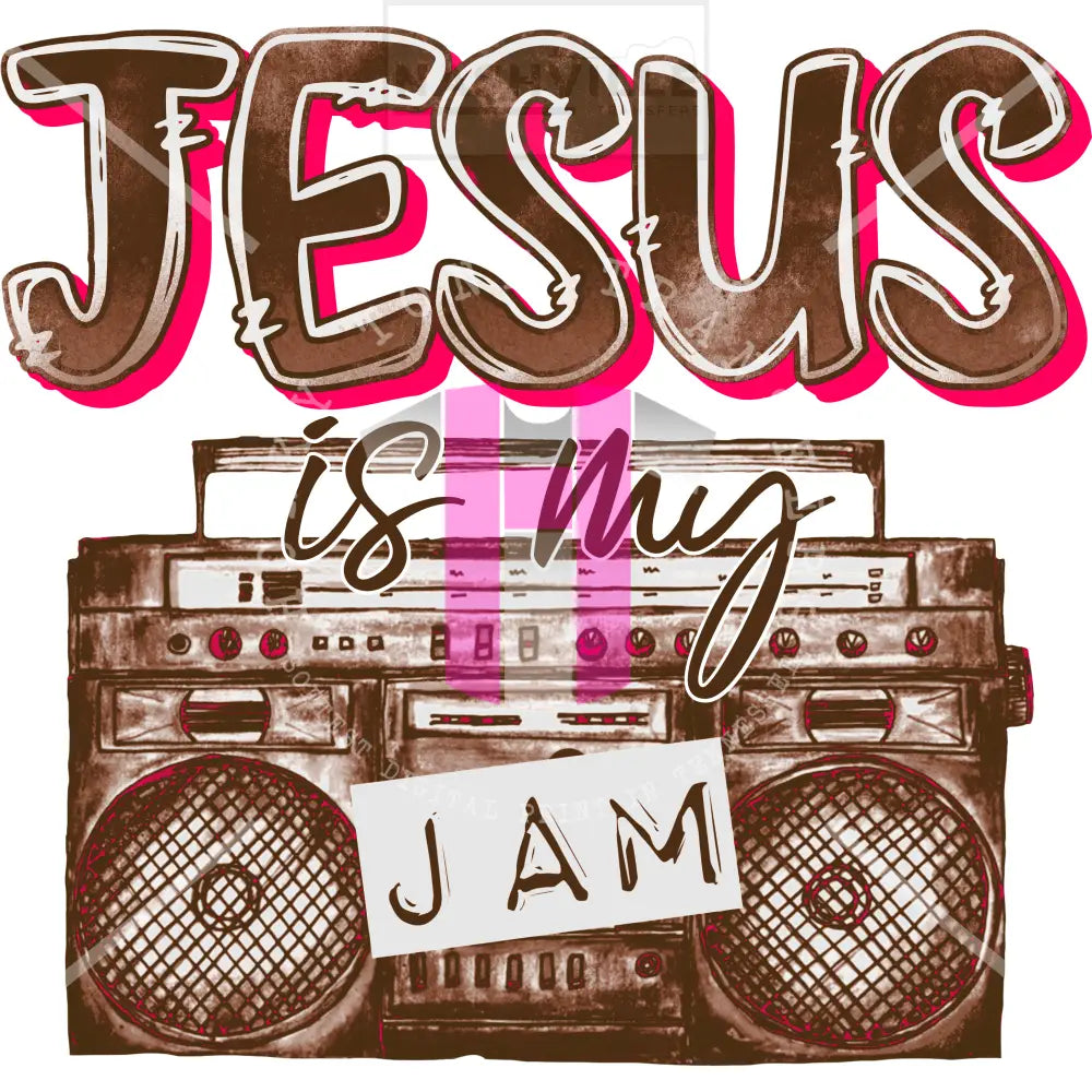 Jesus Is My Jam Stock Transfer Low Heat / Brown