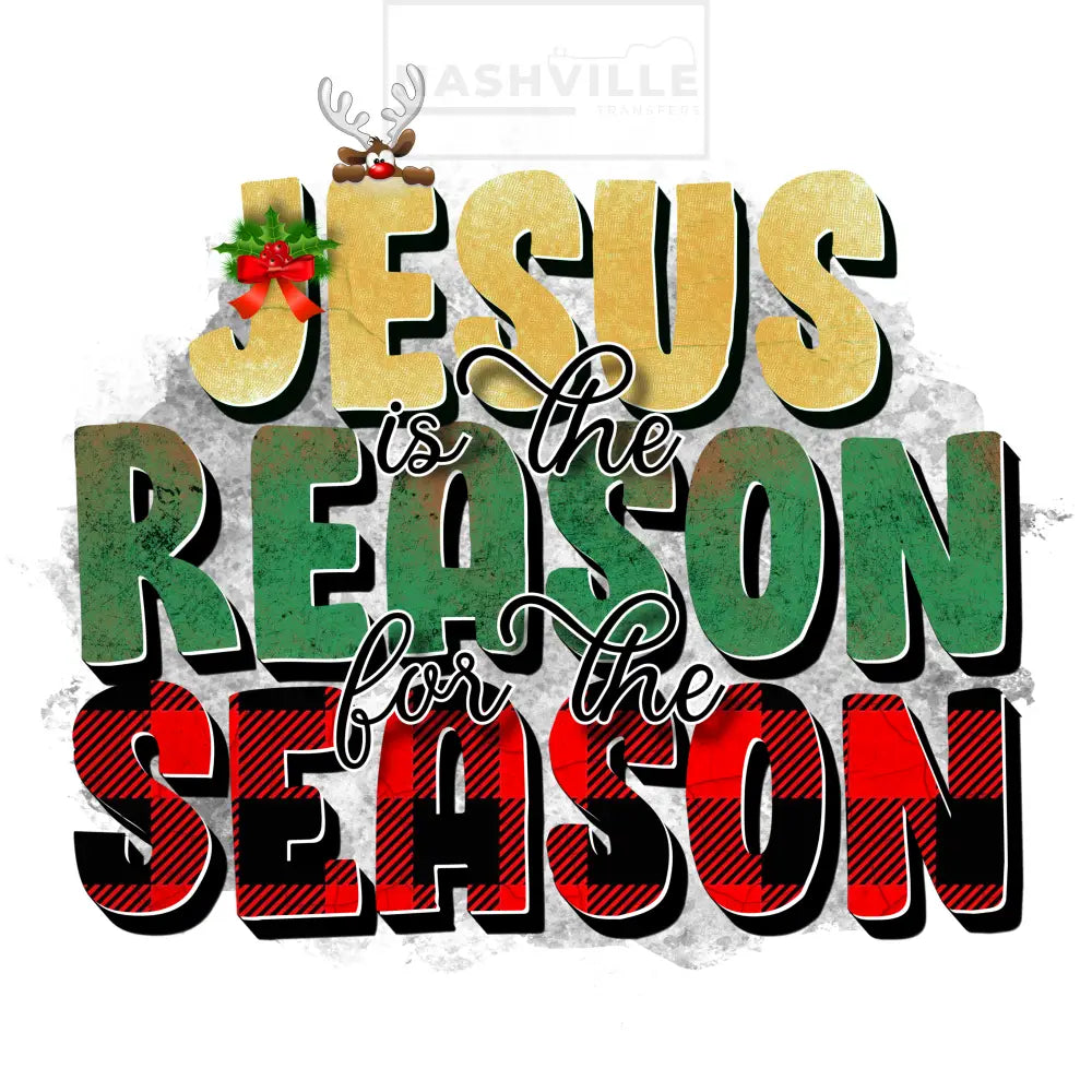 Jesusis The Reason For Season Christmas Holiday Stock Transfer.