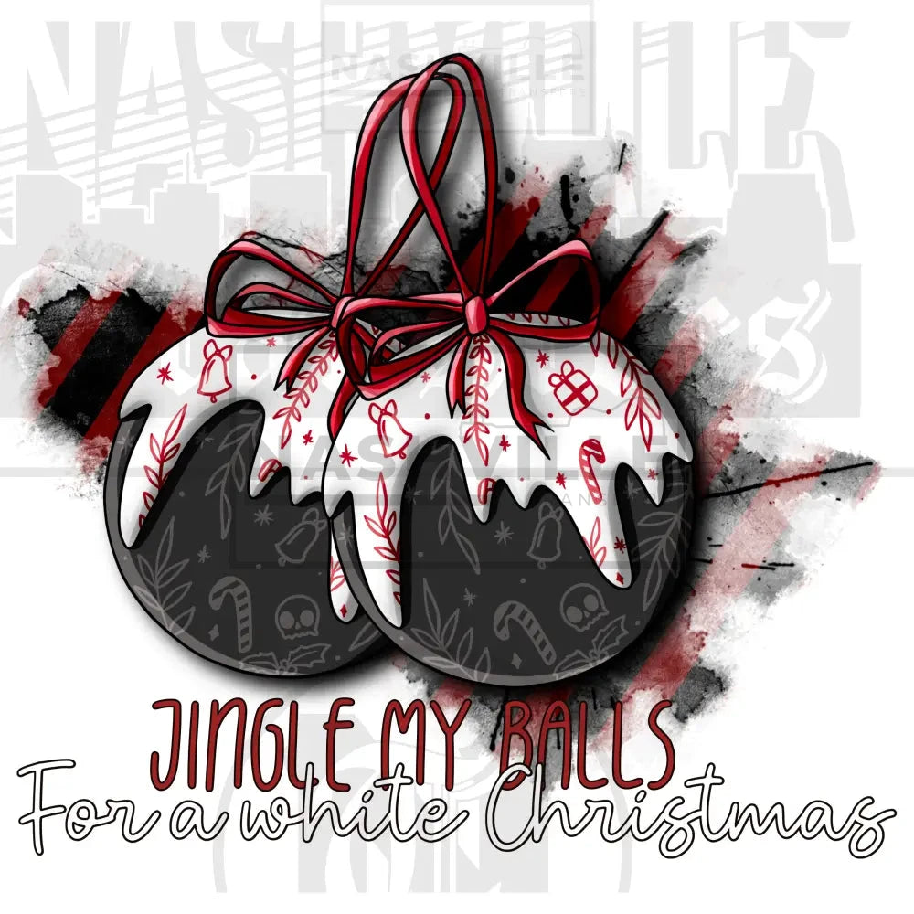 Jingle My Balls Naughty Christmas Holiday Stock Transfer.