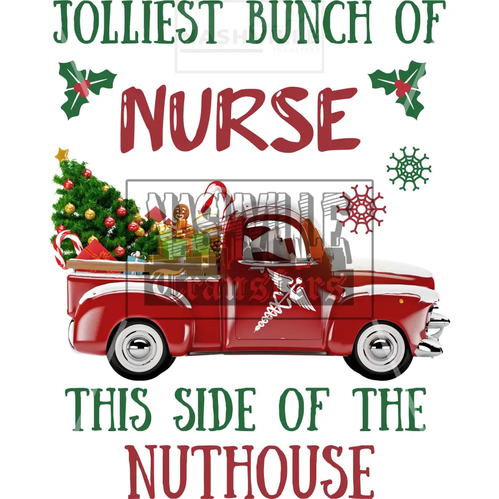 Jolliest Bunch Of Nurse Holiday Stock Transfer
