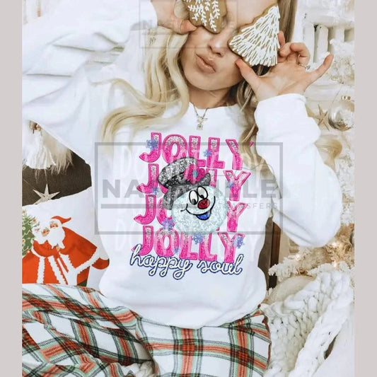 Jolly Jolly Happy Soul Snowman Sweatshirt.
