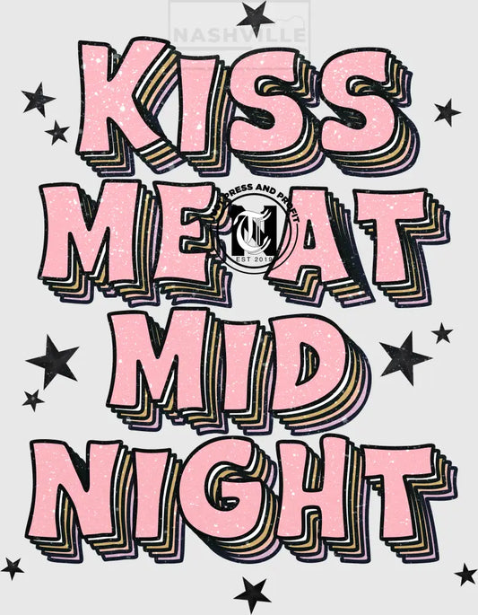 Kiss Me At Midnight New Years Eve Holiday Stock Transfer.