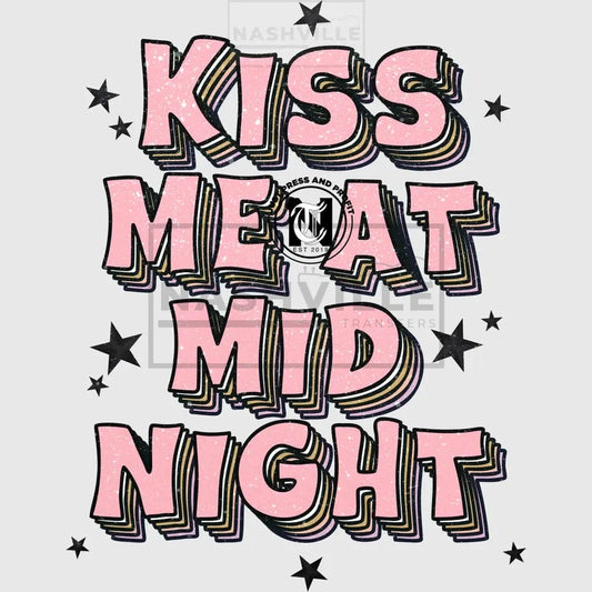 Kiss Me At Midnight New Years Eve Holiday Stock Transfer.