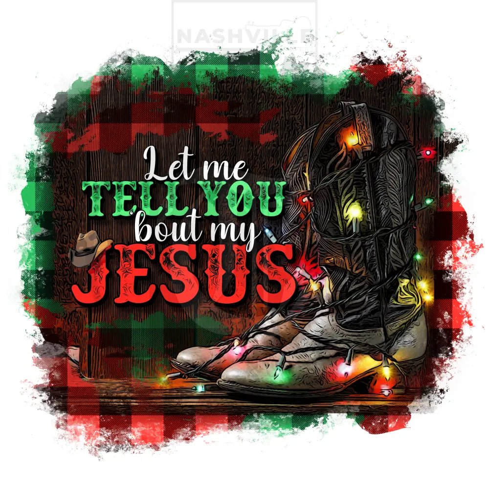 Let me tell you about my Jesus Christmas holiday stock transfer. Low heat transfer / Mulit