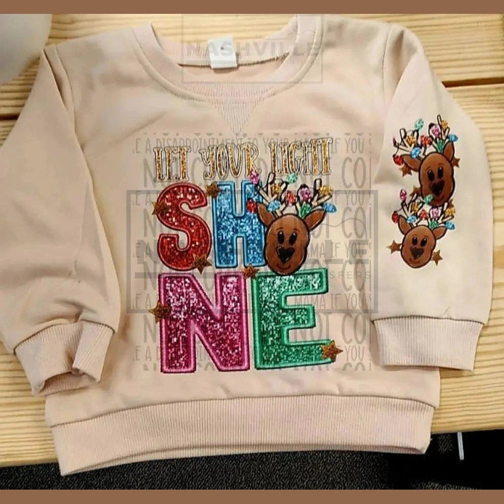 Let Your Light Shine Toddler Sweater.