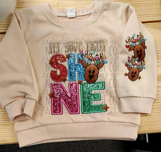 Let Your Light Shine Toddler Sweater.