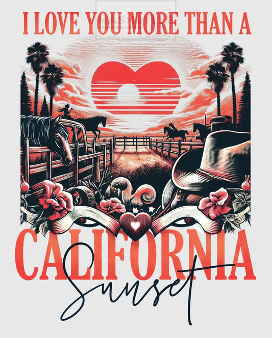 Love you more than CA. Sunsets stock transfer.