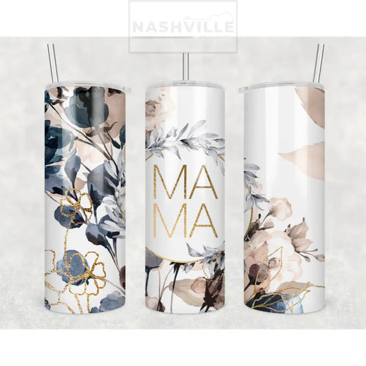 Mama/Mimi Floral Tumbler