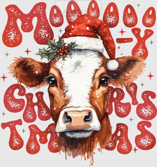 Mooo Christmas Transfer