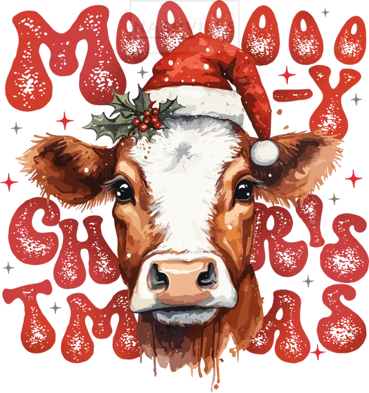 Mooo Christmas Transfer