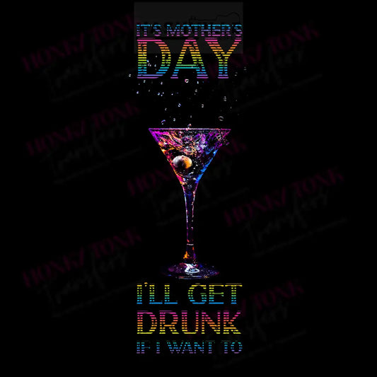 Mothers Day Drink Rasterized Transfer