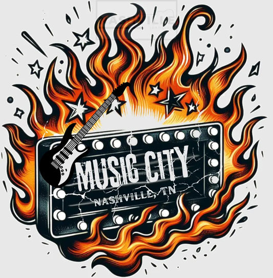Music City Transfer No Color Knocouts For Any Apparel
