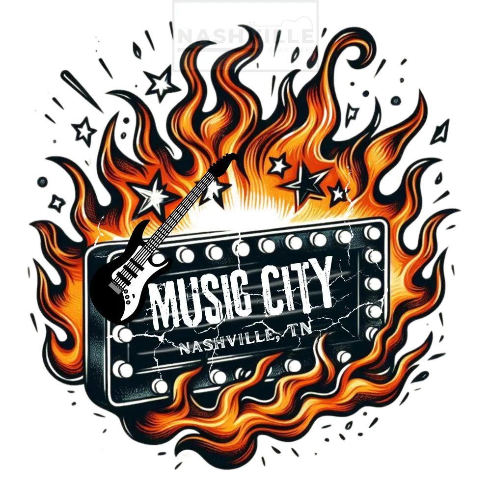 Music City Transfer Partial White Knockout For Light Apparel Only