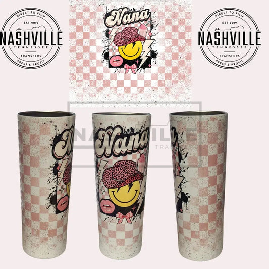 Nana Cowgirl Smiley Tumbler