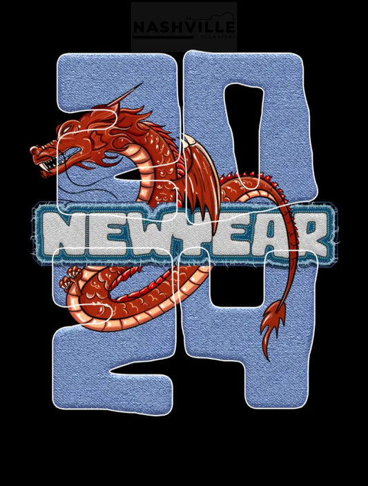 New Year 2024 Dragon Holiday Stock Transfer.