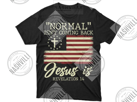 Normal Isnt Coming Back. Jesus Is Transfer.