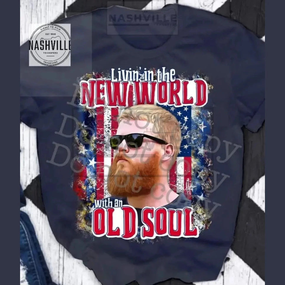Old Soul Oliver Tee. Black