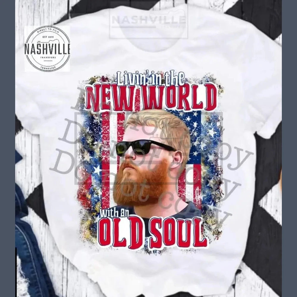 Old Soul Oliver Tee. White