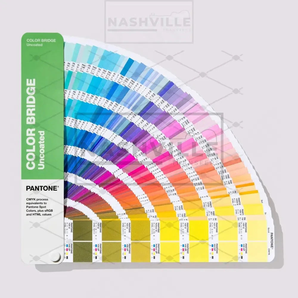 Pantone Color Matching Transfer With Hex Codes.