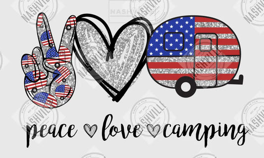 Peace. Love. Camping Transfer.