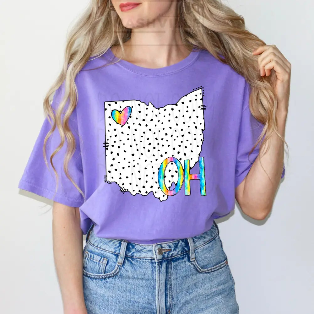 Polka Dot States Tees T - Shirt