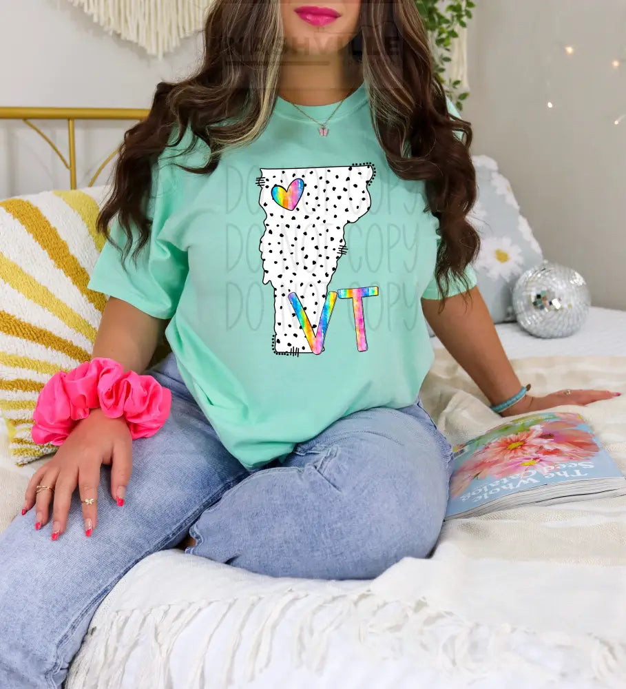 Polka Dot States Tees T - Shirt