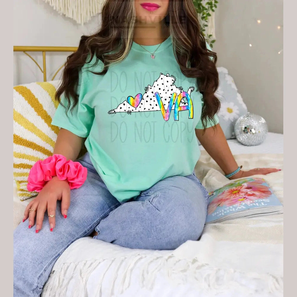 Polka Dot States Tees T - Shirt