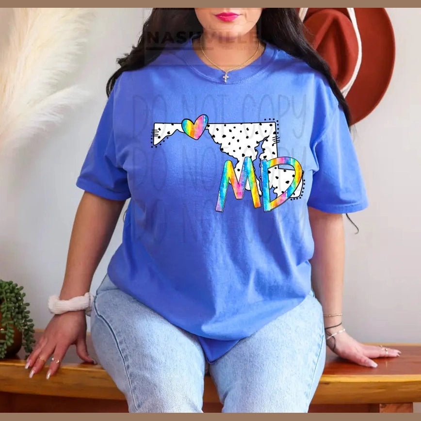 Polka Dot States Tees T - Shirt