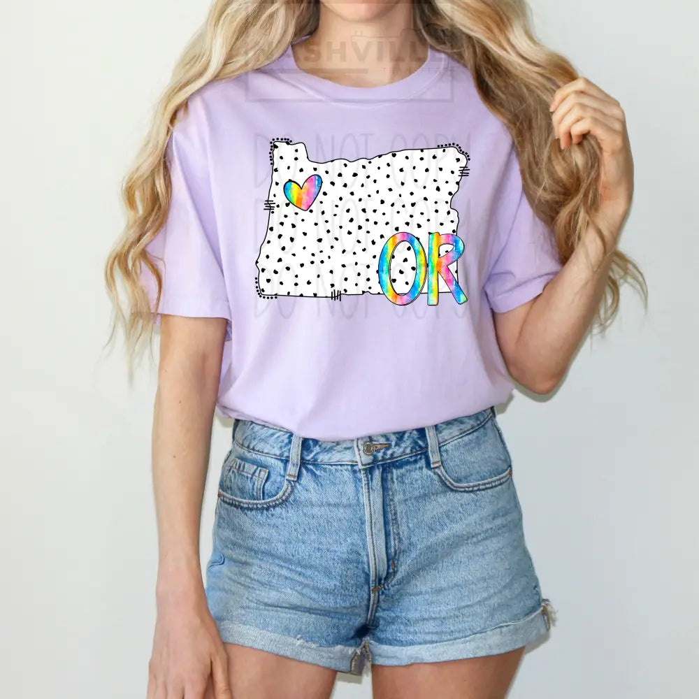 Polka Dot States Tees T - Shirt