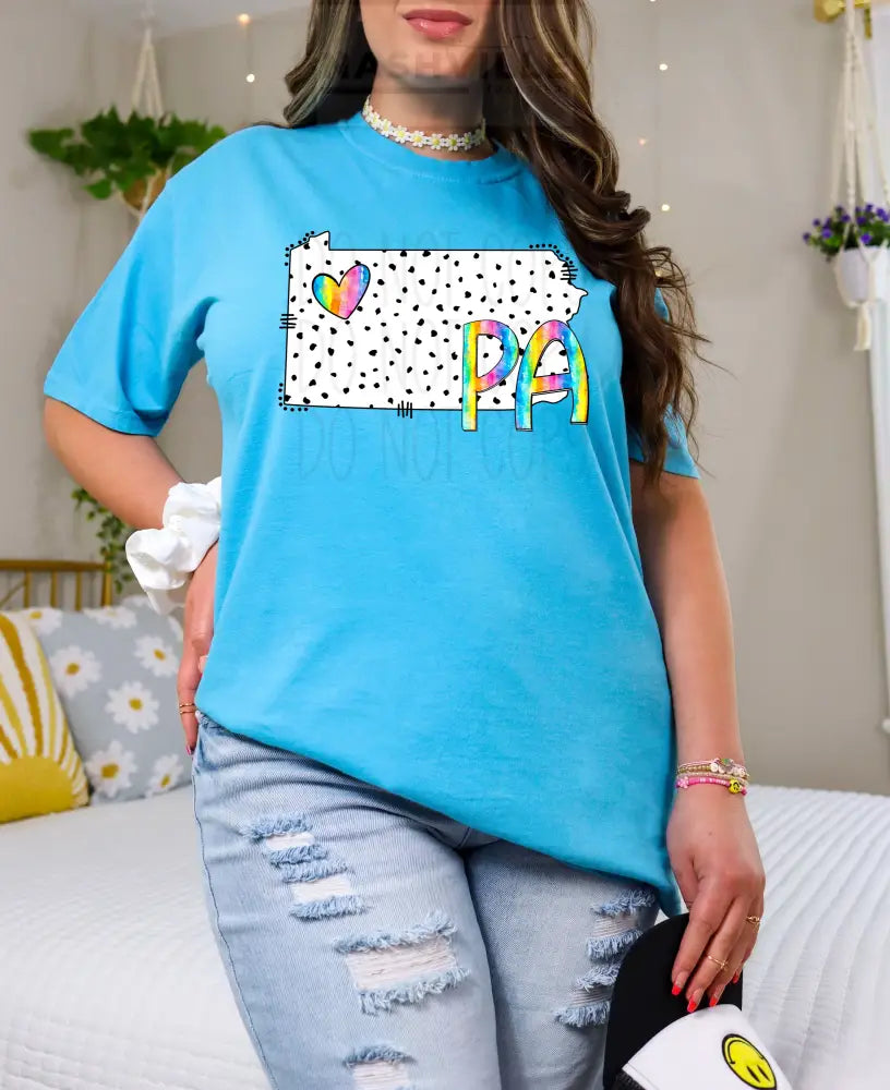 Polka Dot States Tees T - Shirt